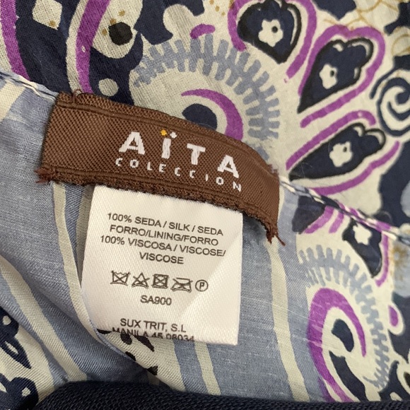 Aita Silk Oversized Scarf 20”x68” - Picture 5 of 8